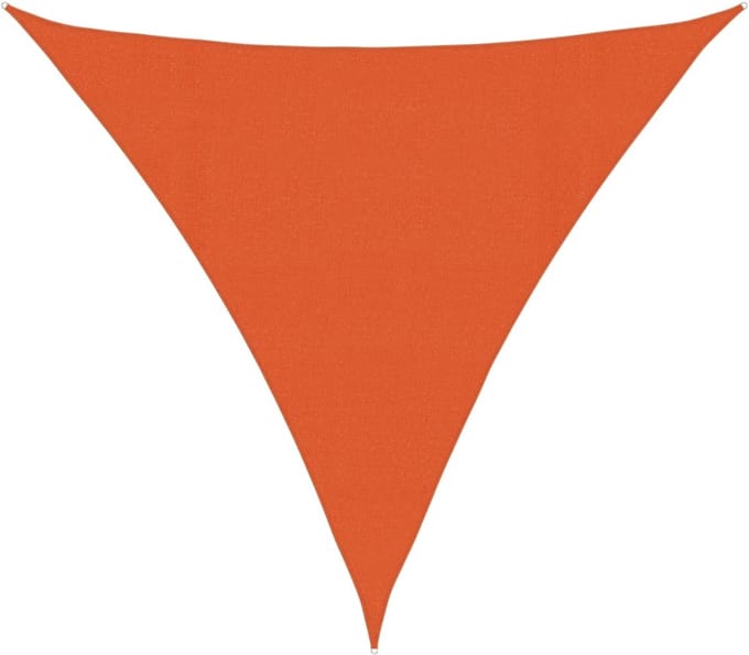 vidaXL Zonnezeil 160 g/m² 4x4x4 m HDPE oranje