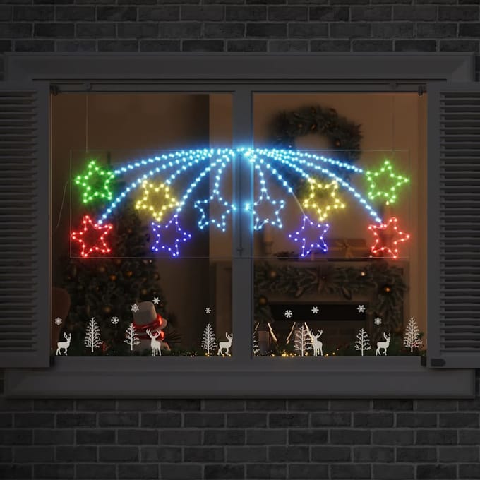 vidaXL - Kerstster - 432 - LED's - Multikleur - 182 - x - 58 - cm - PVC