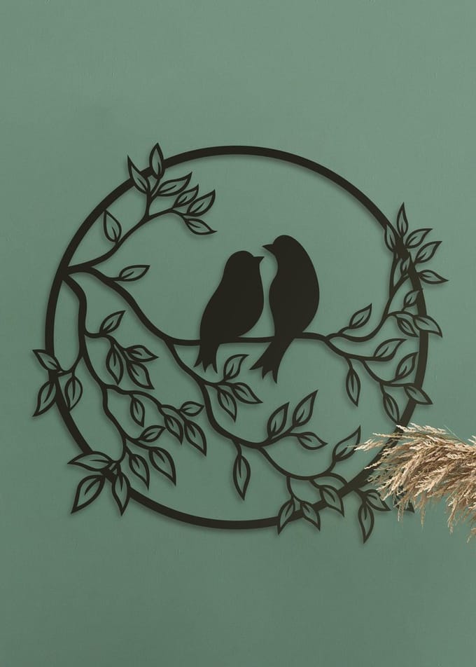 Wanddecoratie dieren | vogels - L (58x60cm)