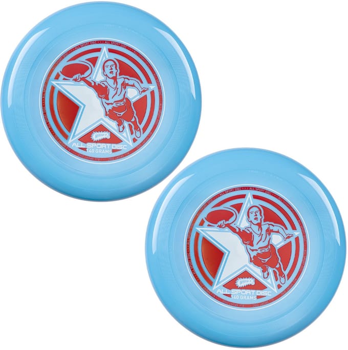 FRISBEE All Sport Werpschijf - 25,02 cm - 140g Duurzaam - 2 stuks