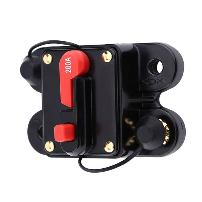 DC12V Handige Stroomonderbreker voor Auto Marine Boot Fiets Stereo Audio Reset Zekering(200A) black