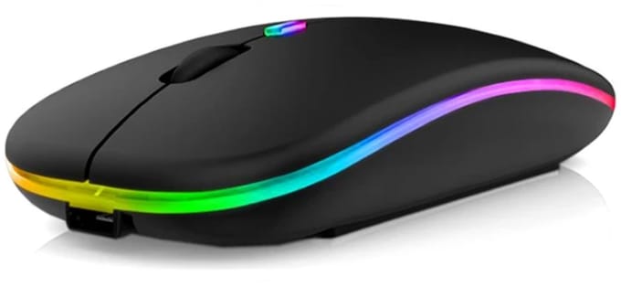 EtuiTab - Draadloze Bluetooth Muis - Stil - RGB Verlichting - 1600 DPI