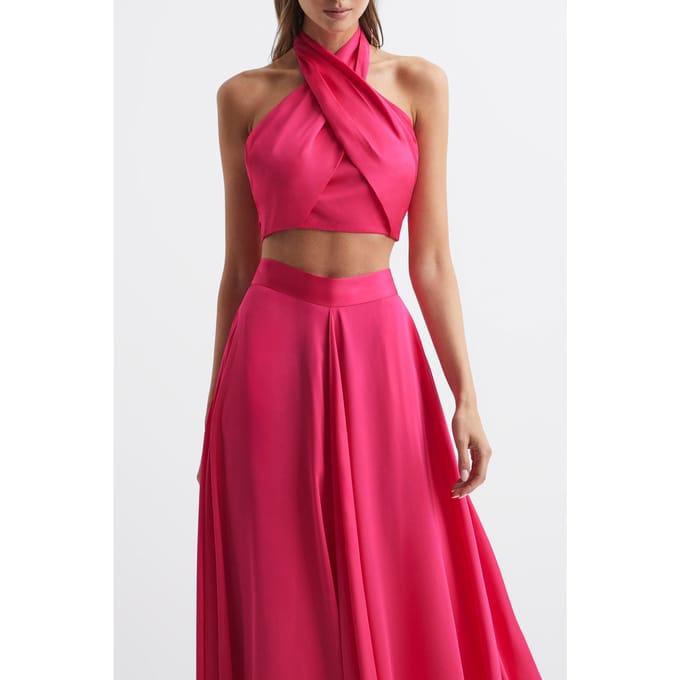 Reiss Ruby Halter Tank — Cropped Fit Taglia: 12 | Canottiere Outlet | Donna