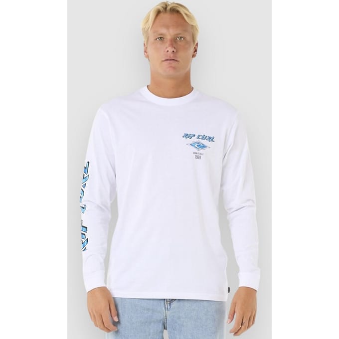 Rip Curl Fade Out Icon Longsleeve wit