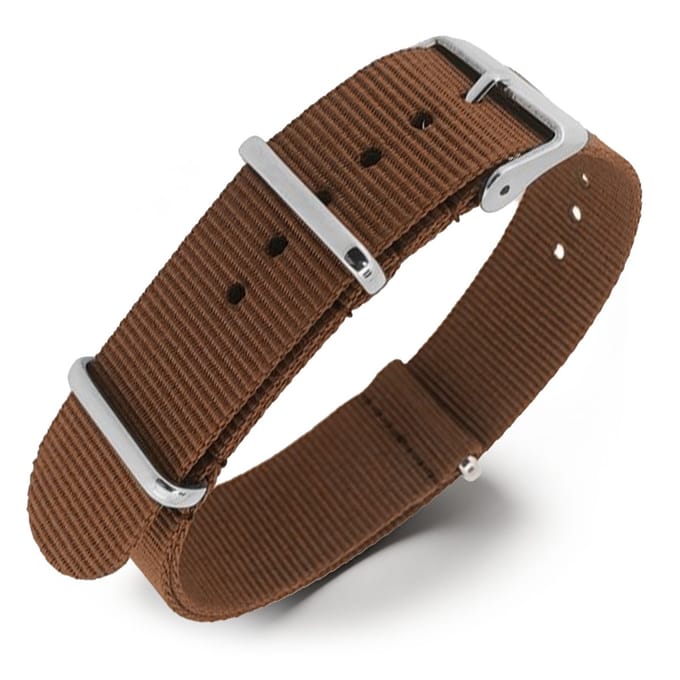 NATO Horlogeband G10 Military Nylon Strap - Bruin 20mm