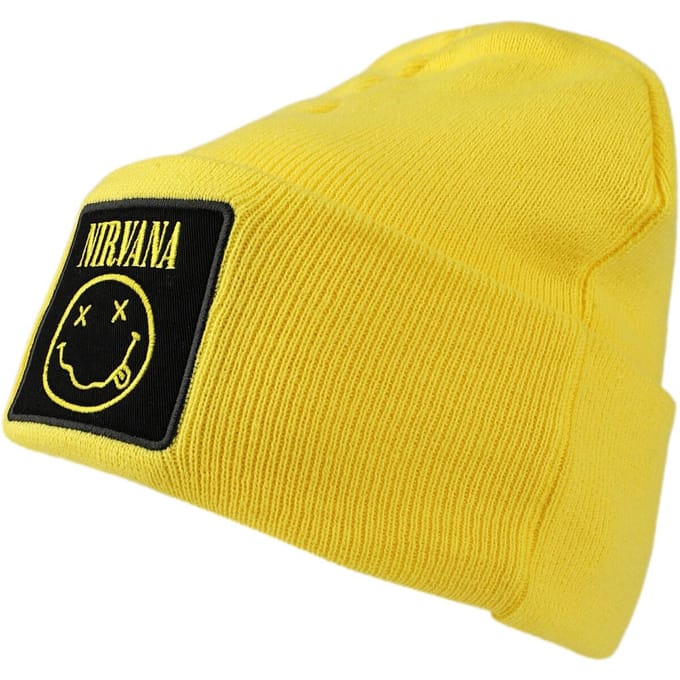 Nirvana Amplified Collection - Patch Beanie Unisex Beanie - geel - Standard