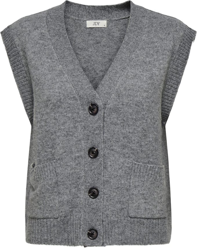 JDY - JDYSUPER S/L V-NECK VEST KNT Dames Trui