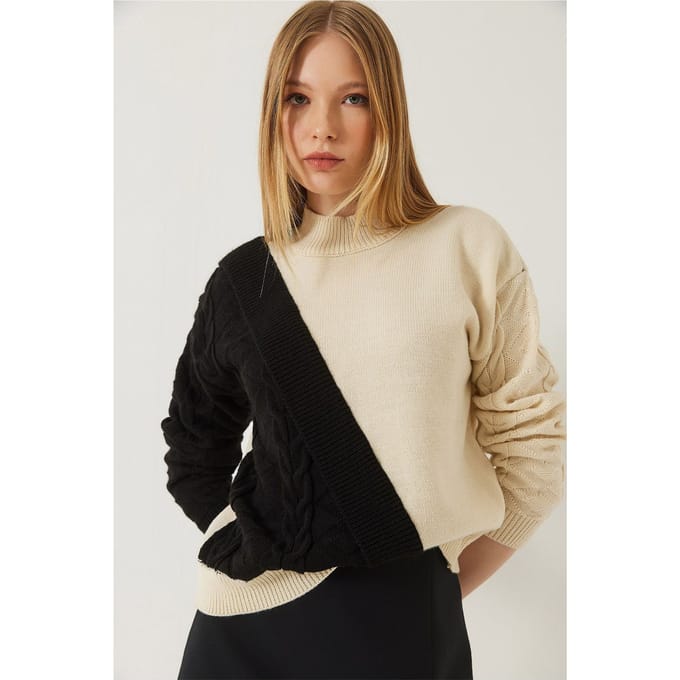 Patroon Half Col Ribbelsweater