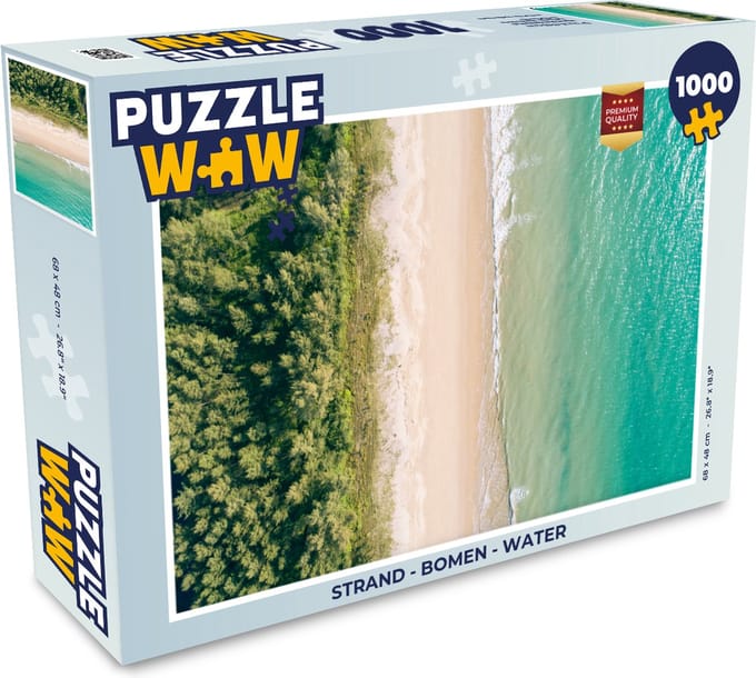 Puzzel Strand - Bomen - Water - Legpuzzel - Puzzel 1000 stukjes volwassenen