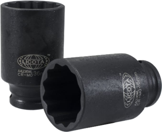 Slagmoersleutel Dop 8mm, 1/2", Chroom-Molybdeen Staal