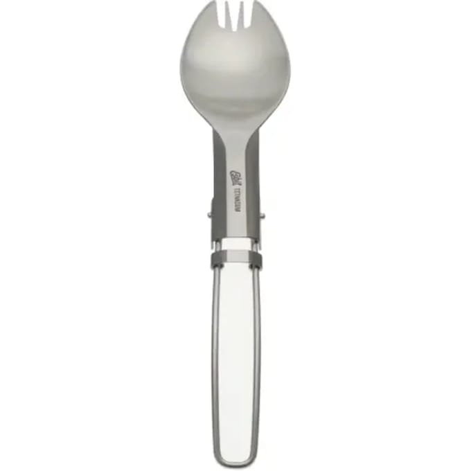Inklapbare titanium lepel/vork Esbit