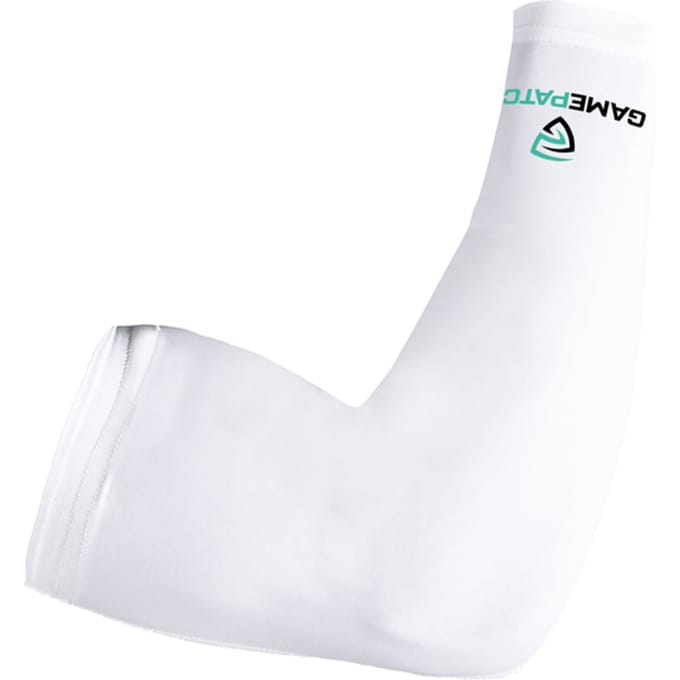 GAMEPATCH | Compression arm sleeve | Wit | Maat M | Basketball | Handball | Urban Sports