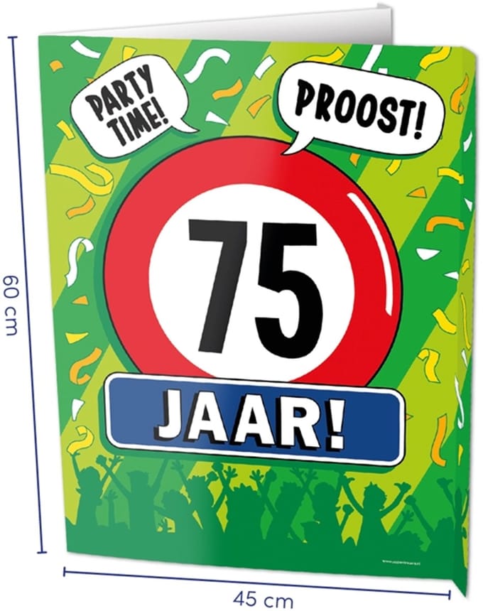Paperdreams Window signs - 75 jaar