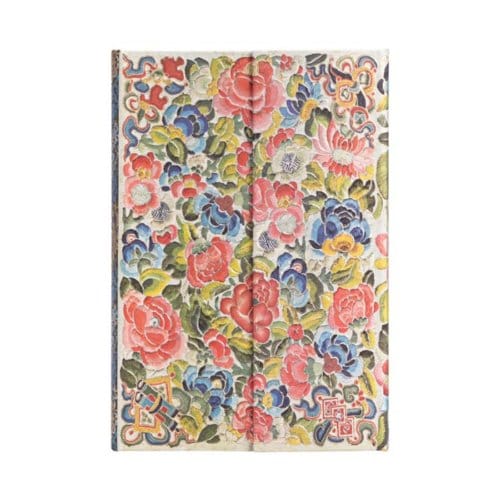 Paperblanks cahier, uitvoering pear garden mini, formaat 10 x 14 cm., gelinieerd