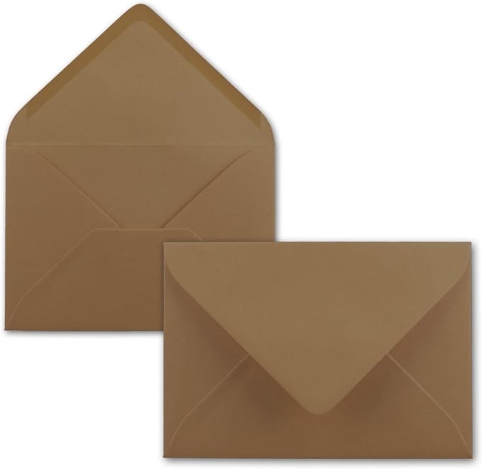 75x Maroon Enveloppen DIN C6 114x162mm Suède Klep Met Natte Sluiting