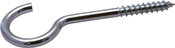 Schroefhaak 5,25 x 82/120 mm – gegalvaniseerd ijzer, per stuk