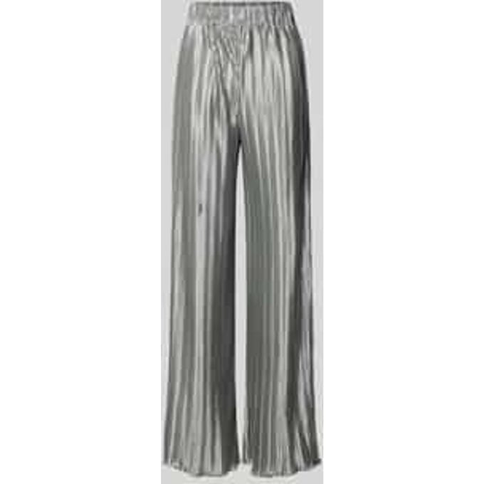 High waist broek met plooien, model 'STORMA'
