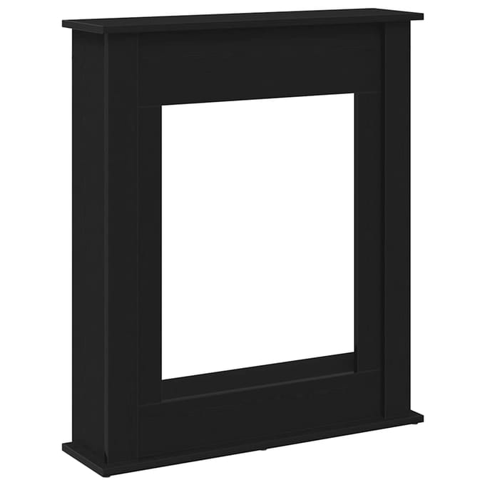 Habillage de cheminée finition Chêne Noir 75 x 20 x 87,5 cm Bois d'ingénierie
