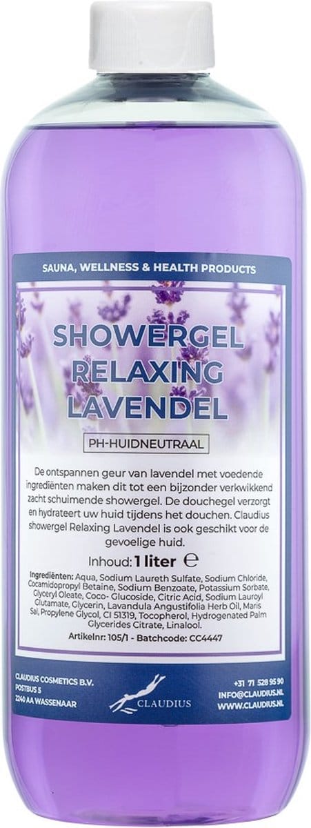 Claudius Douchegel Relaxing Lavendel 1 liter - Showergel