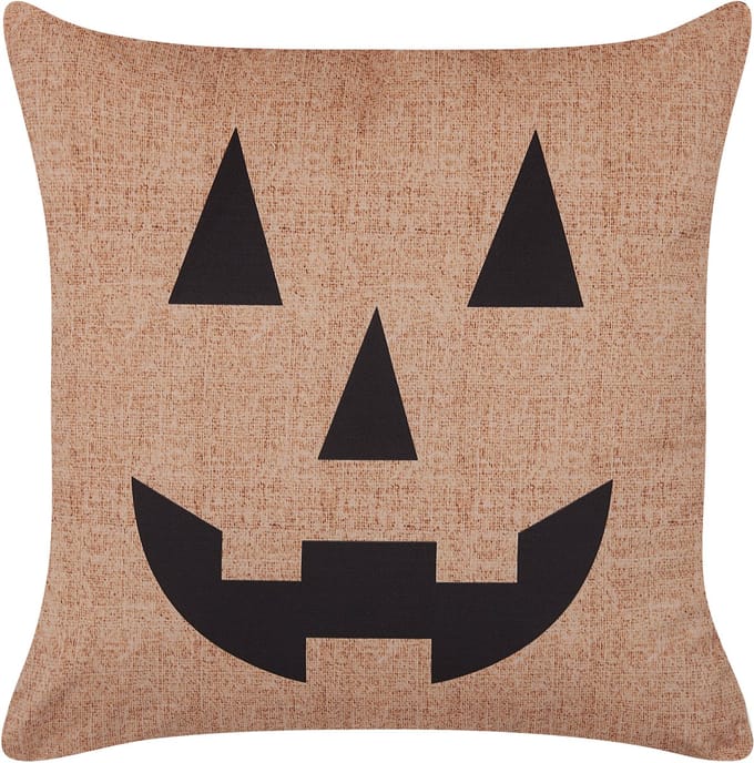 SEBES - Sierkussen - Beige - 45 x 45 cm - Fluweel