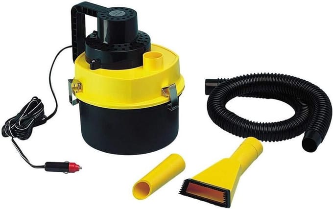 Auto Stofzuiger - Draagbare Zuiger - Auto Reinigen - 12 Volt Aansluiting - 5 Liter - Geel/Zwart