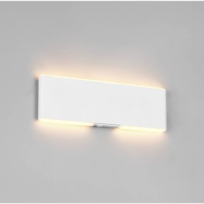 Trio Lighting LED wandlamp op accu Conchita, breedte 22 cm, wit, metaal, CCT