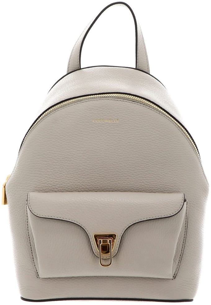 COCCINELLE Leren vrijetijdsrugzak Beat Generatio Backpack Eucalipto Lichtgrijs