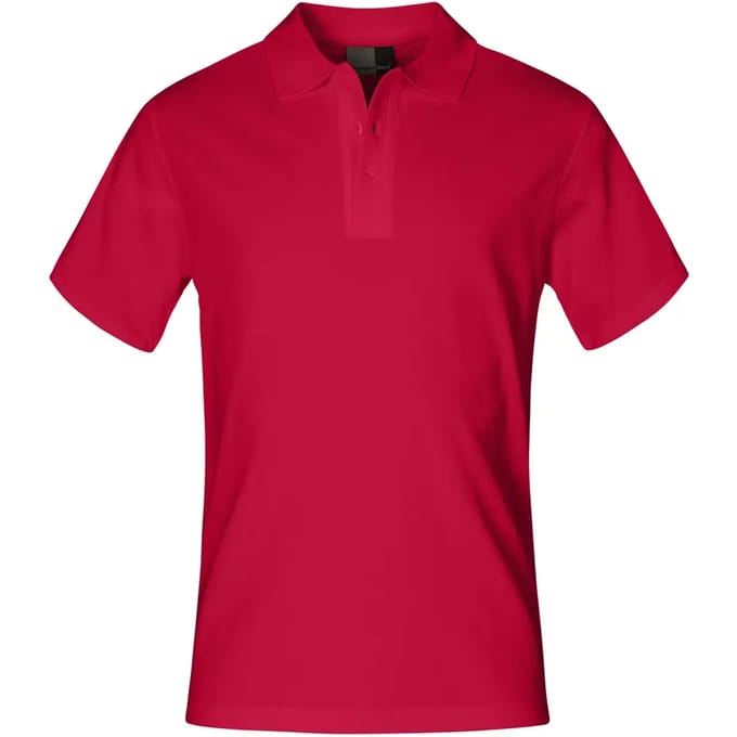 Herenpolo 'Superior' met korte mouwen Fire Red - S