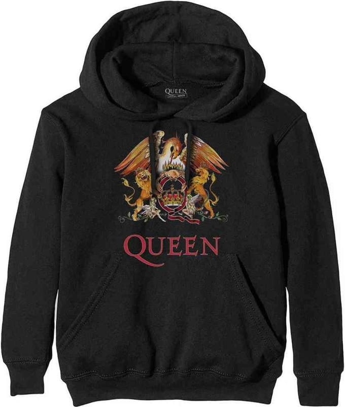 Queen - Classic Crest Hoodie/trui - M - Zwart