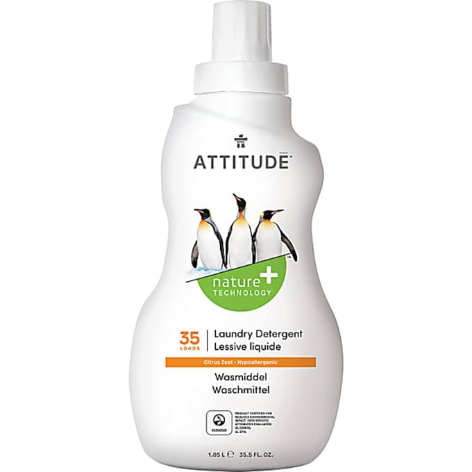 Attitude Wasmiddel Citrus Zest 35 Wasbeurten - 1 liter