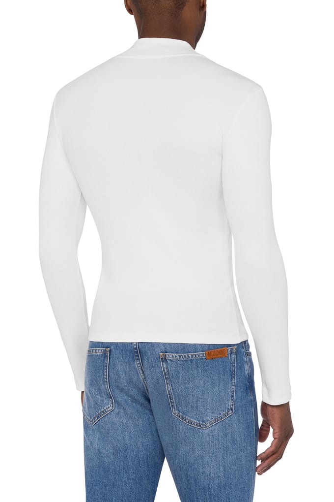 Moschino Long Sleeves T-shirt White Taglia: 46 | T-shirt Outlet | Uomo | Bianco