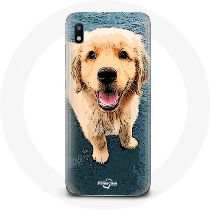 Hoesje voor Samsung Galaxy A10 Golden Retriever Puppy