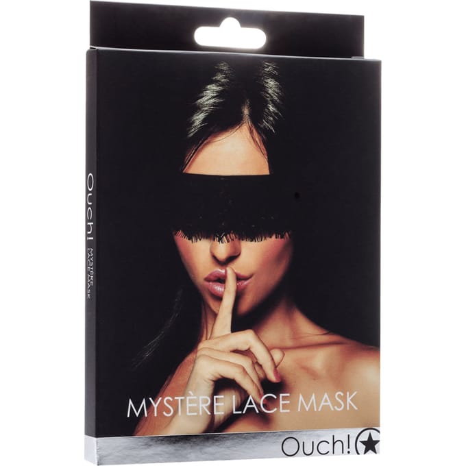 Ouch! Mystère Lace Mask Blinddoek - Zwart