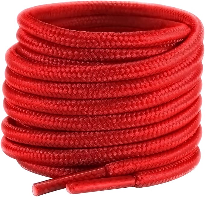The Kicks Don Sneaker Veters Rond - 90CM - Rood - 4mm