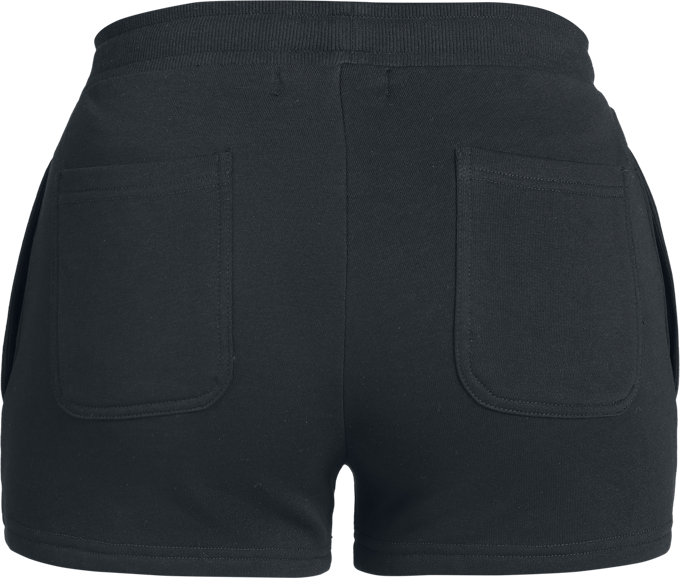 R.E.D. Rock-Engineered Design zwarte shorts met trekkoord en rechte snit - Dames - M