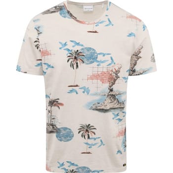 No Excess Mannen Ronde Hals T-Shirt Beige XXL