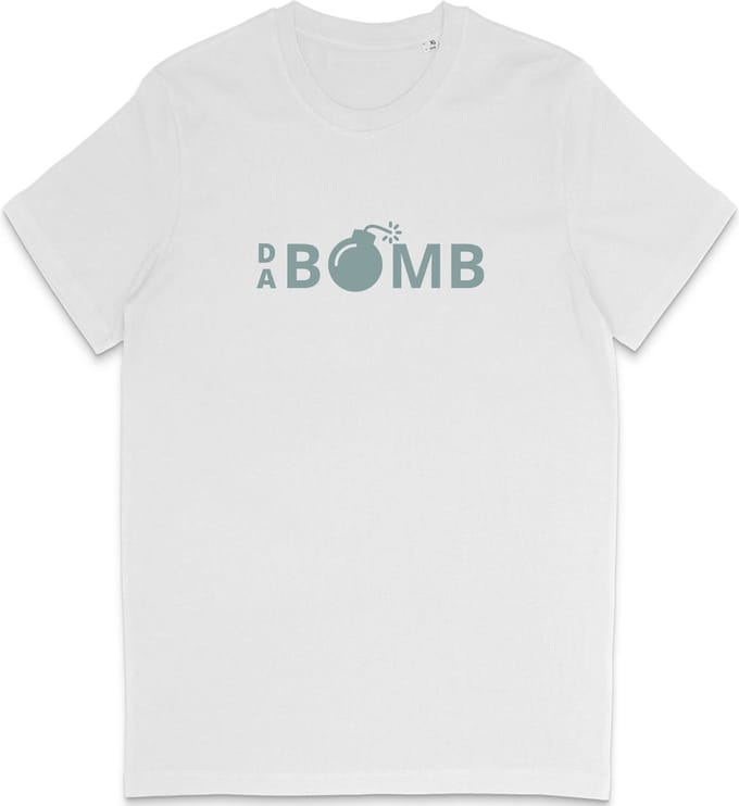 Grappig T Shirt Heren - Ik Ben De Bom - Wit- L