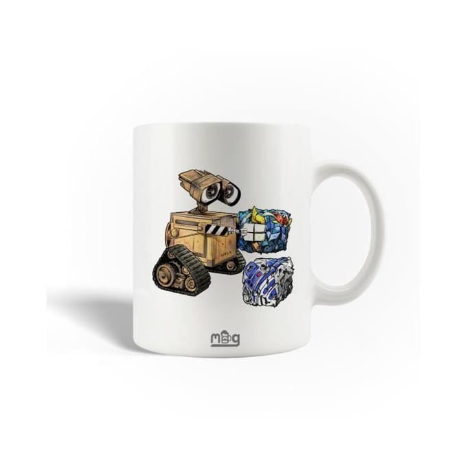 Mug - Wall E - Goldorak - R2 D2 - Céramique - 30cl - Compatible lave-vaisselle