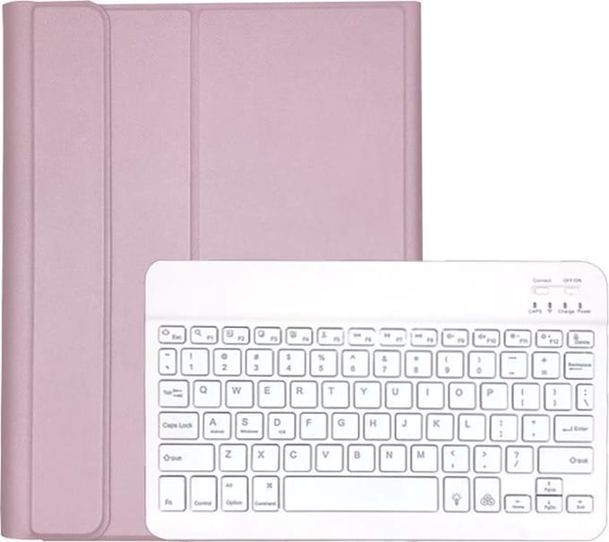 7 inch Universeel Smart Keyboard Case Bluetooth Toetsenbord Hoesje - Rosé