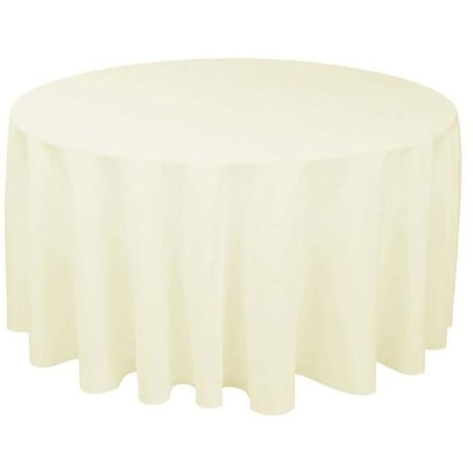 Bankettafelkleed Rond Bruiloftstafelkleed Polyester Tafelkleden Voor Eettafel Thuis Hotel Restaurant Tafelkleed Decor diameter 280cm