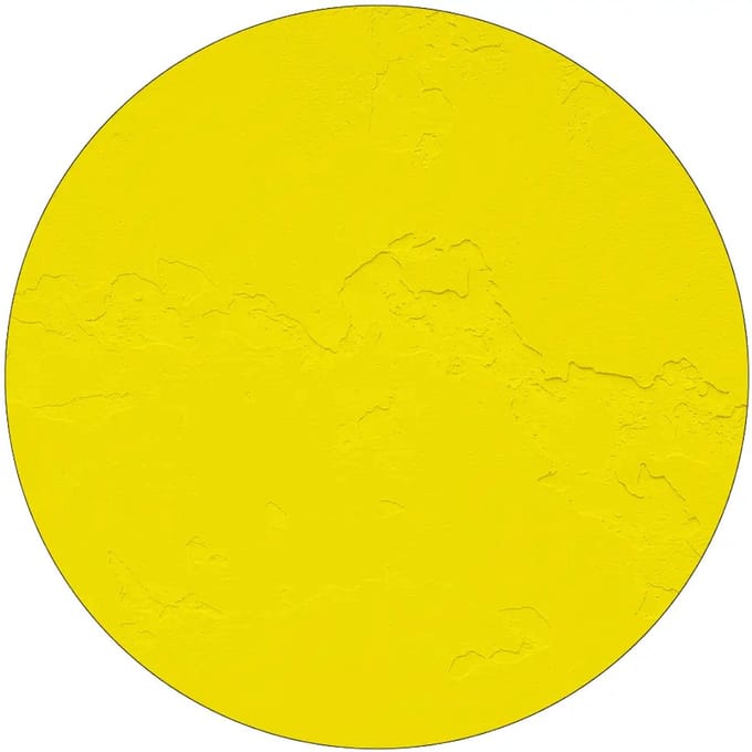 Rond geel bord | Forex Re materiaal | 15 cm