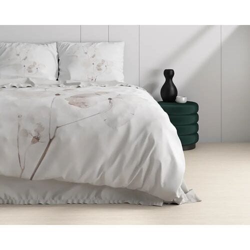 Dreamhouse Dekbedovertrek Dira Wit - Eenpersoons 140 x 200/220 cm + 1 kussensloop