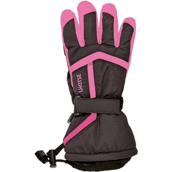 Lhotse Cheng Handschoenen Zwart,Roze 12 Years Meisje
