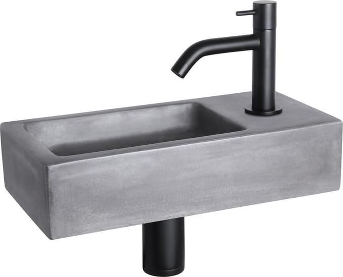 Differnz Fonteinset Mix&match Ravo Beton Gebogen Mat Zwart