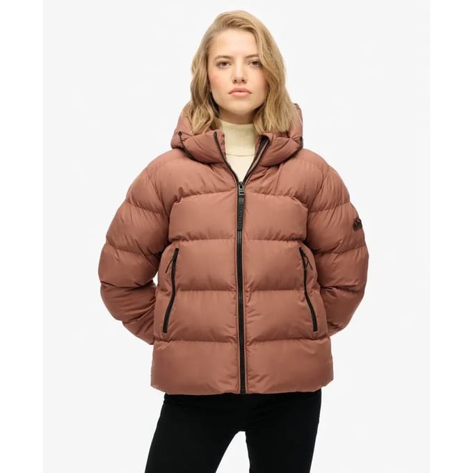 Superdry - Sportieve Capuchon Pufferjas - Dames - Gewatteerde jassen