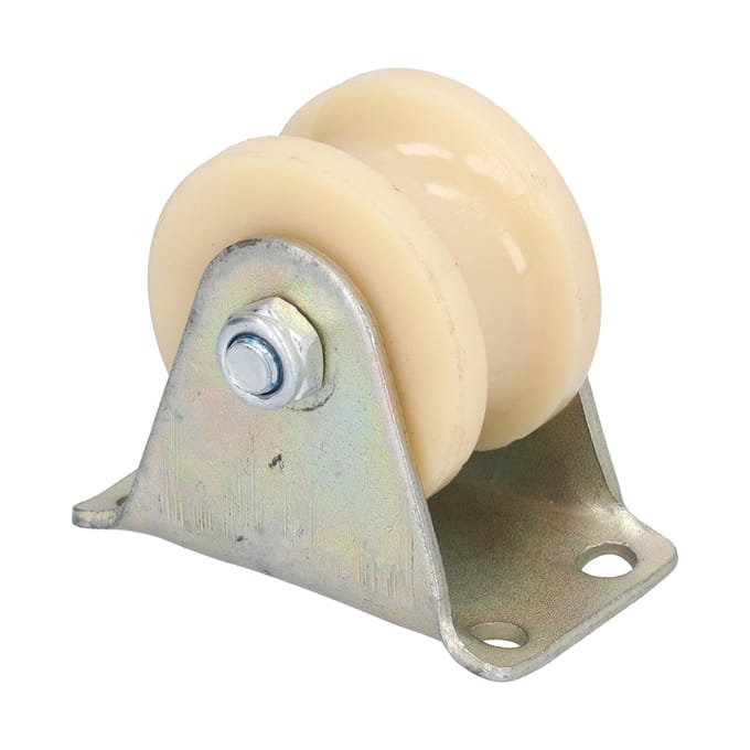 50mm U-groefwiel Zware uitvoering Draadkabelrail met 2,5 mm beugel voor hijsapparatuur