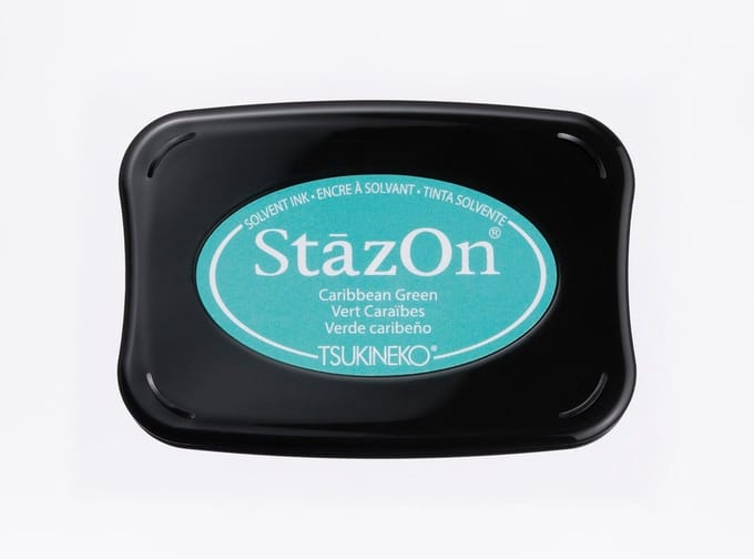 Tsukineko StazOn Stempelkussen Caribbean Green