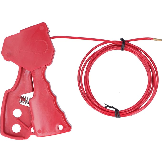 Kabel Lockout Hoge Temperatuurbestendigheid Corrosiebestendig Nylon Verstelbaar Veiligheidskabelslot red