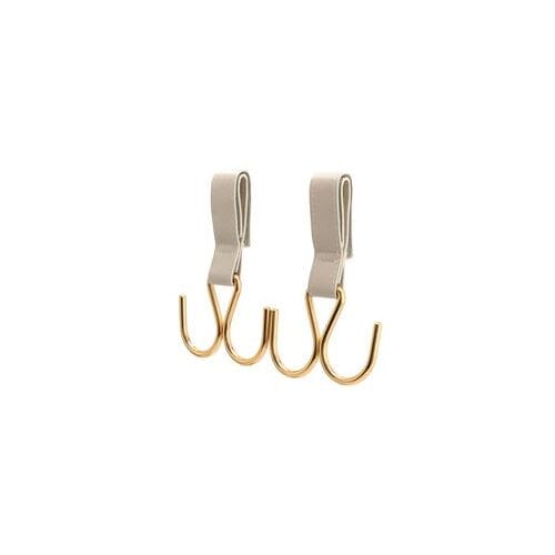 Prénatal luxe tassenhaken 2 stuks Light Sand Brown unisex