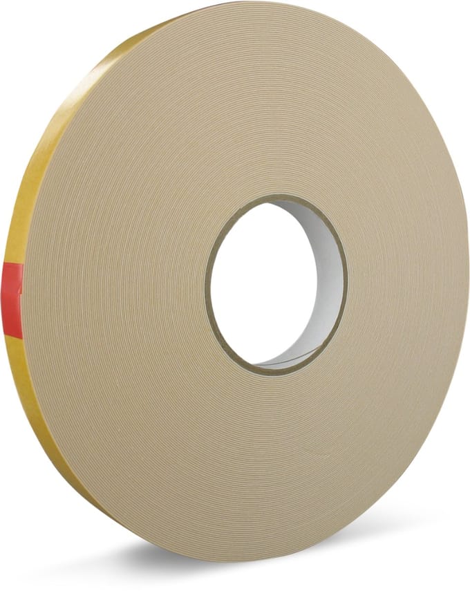 TechnoTape dubbelzijdige tape 25mm x 50 meter 0,8 mm wit (TTA04073)